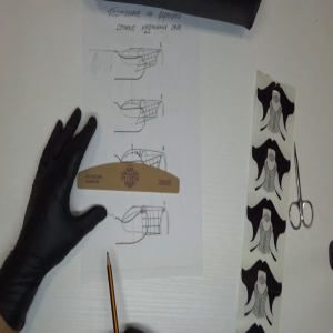 Правилно поставяне на форми за изграждане, според напречния и надлъжния овал на нокътя